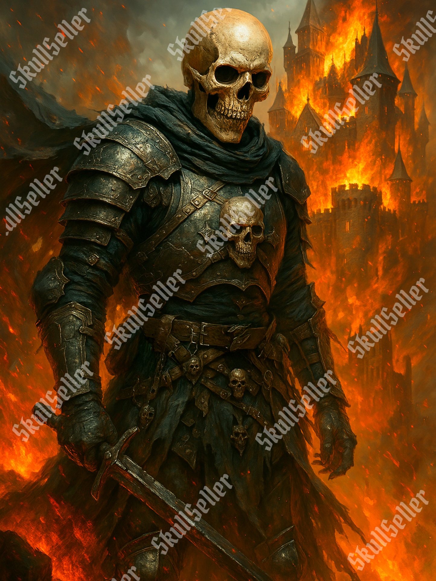 Affiche Métallique | Flammes et Rédemption
