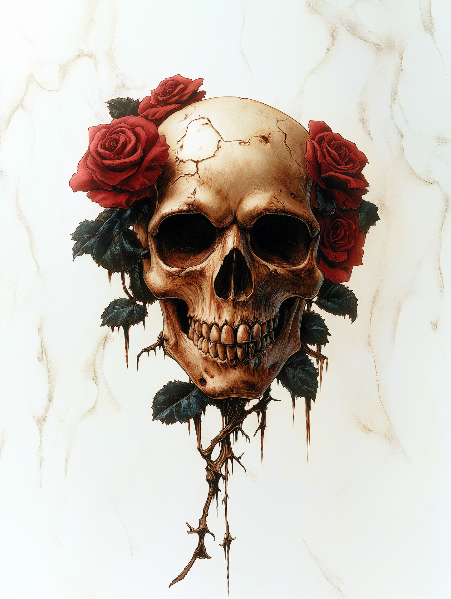 Affiche Métallique | Roses Éternelles